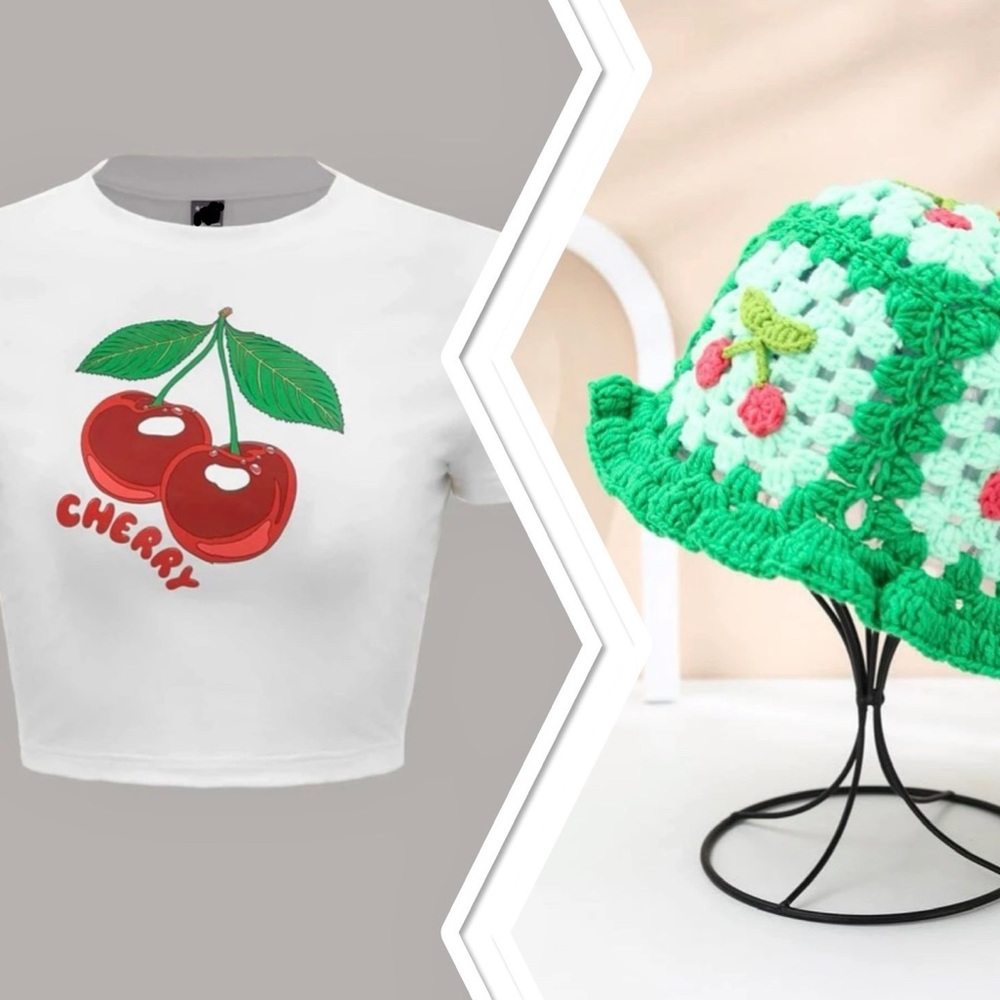 Shirt & crochet hat